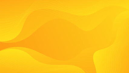 Abstract yellow fluid wave background, modern dynamic wallpaper. Template banner background for sales, business, ads, events, web, pages, and others