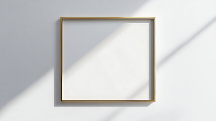 Elegant Gold Accent Picture Frame Mock up