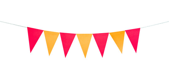 Fototapeta premium Flag party border element isolated