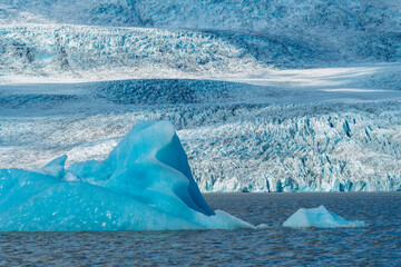 Skei&eth;ar&aacute;rj&ouml;kull glacier near Vatnajokull area, iceland, Europe