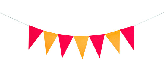Obraz premium Birthday flag party border Decoration