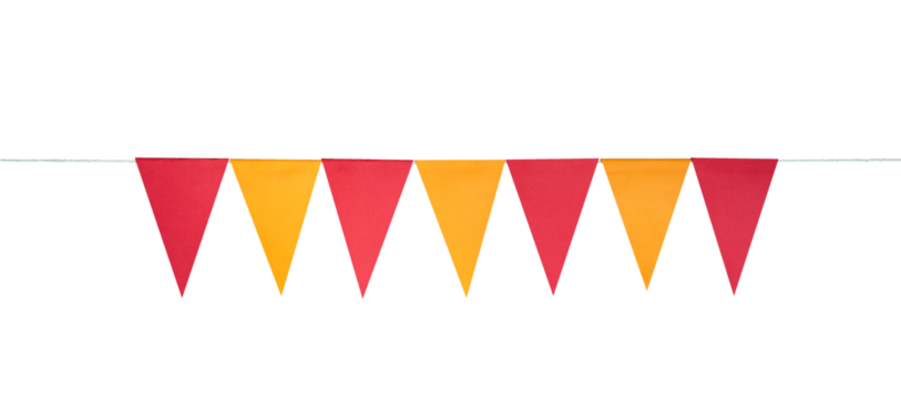 Celebration flag party border element