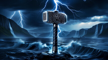 Mjolnir - the hammer of the Scandinavian god Thor