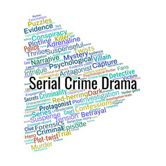 Serial Crime Drama Word Cloud