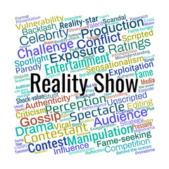 Reality Show and Entertainment Word Cloud