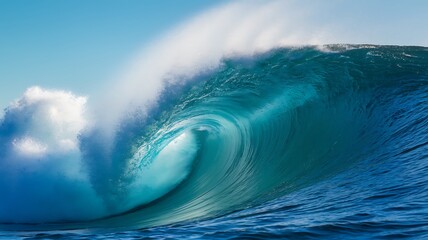 Majestic ocean wave frozen in motion