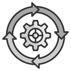 Process  Icon Element For Design