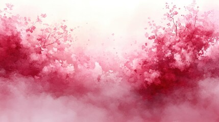 Obraz premium A soft, abstract gradient of pink hues with floral elements, ideal for backgrounds or art.