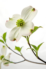 Fototapeta premium white flower isolated on white