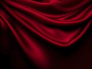 Dark deep burgundy silk satin velvet fabric abstract background