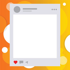 Naklejka premium Twibbon Template Transparent Background