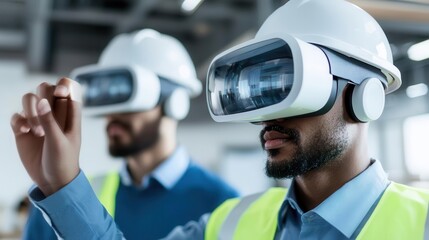 Engineers using holograms to visualize smart solutions for global challenges