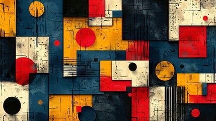 Brutalism Design Abstract Vector Pattern