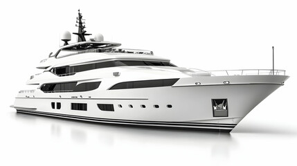 A luxurious yacht showcasing modern design and elegance for leisure and travel.