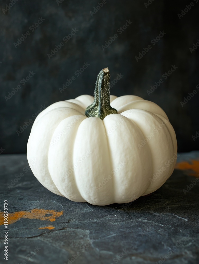 Poster White Pumpkin on Table