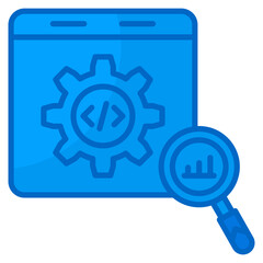Monitoring  Icon Element For Design