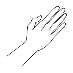 Hand Gestures Thin Line Icons
