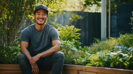 The Happy Gardener in Nature