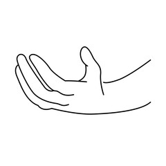 Hand Gestures Thin Line Icons