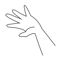 Hand Gestures Thin Line Icons