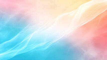 Soft blue and pink gradient background with smooth waves and copy space