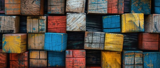 Fototapeta premium wooden crates