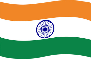 India Flag Element for Happy Republic Day and Independence Day.
