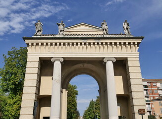 Obraz premium Porta Serio arch in Crema, Cremona province, Lombardy, Italy