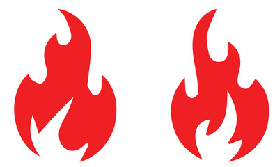 Fire flame symbol. Flame icon sign symbol collections. Fire red, Fire flame icons bundle. 
