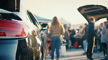 Car trade-in event at an outdoor concert. Featuring live music and expert insights