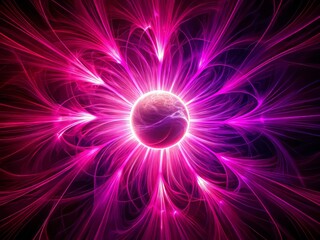Magnetic Magenta Abstract Science: Silhouette Photography Header