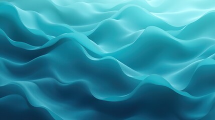 Obraz premium Abstract teal wave texture with layered patterns.