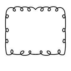 curly doodle frame