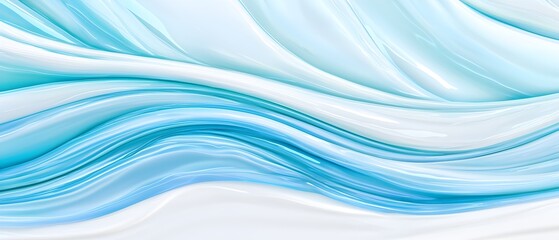 Fototapeta premium A blue and white wave