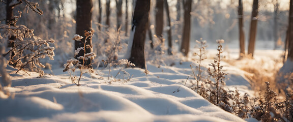 Beautiful winter scenery 