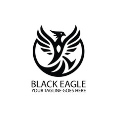 Obraz premium Black Eagle Logo