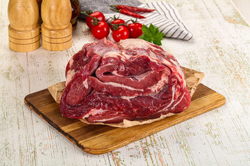 Raw beef meat for cooking