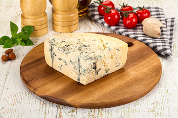 Gourmet blue cheese with mold