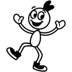 cartoon character silhouette 