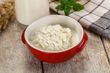 Grain cottage cheese with sour
