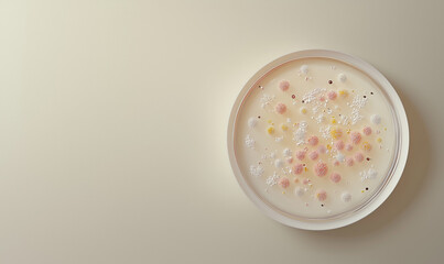 Exploring microbial colonies various bacteria diversity stem education in biology science labs petri dish environment close-up viewpoint