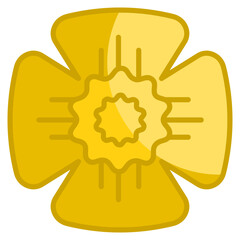 Poppy Flower  Icon Element For Design