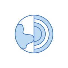 Earth Layers vector icon