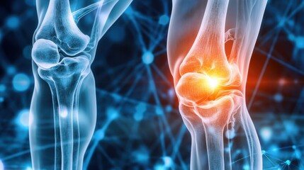 The Knee Joint Anatomy Illustration