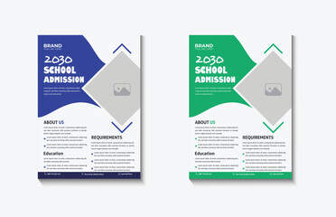 Private Tutor Flyer Template, Flyer Template Layout Design, Kids back to school education admission poster template