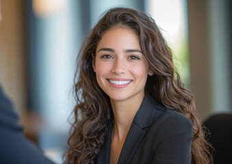 Fototapeta premium portrait of a smiling businesswoman