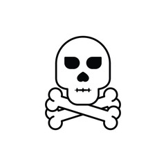 Skull of Death vector icon
