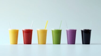 The Colorful Smoothie Beverage Selection