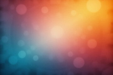 Retro Gradient Background with Vintage Film Grain, Warm Orange to Cool Blue Glow, and Nostalgic Aesthetic