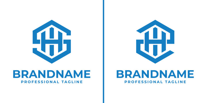 Letters SHI and ZHI Hexagon Logo, for SHI, SIH, HIS, HSI, ISH, IHS, ZHI, ZIH, HIZ, HZI, IZH, IHZ initials